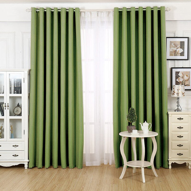 Appelgroen verduisteringsgordijn voor woonkamer