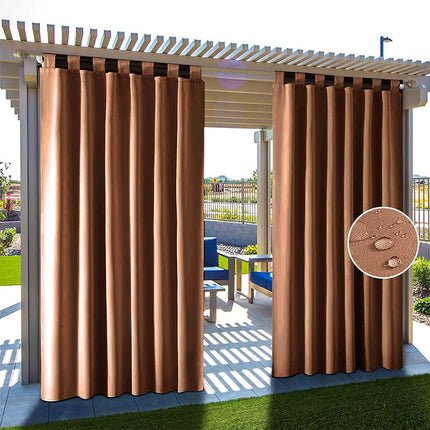 Waterdicht buitengordijn met lussen voor balkon.