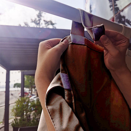 Waterdicht buitengordijn met lussen voor balkon.