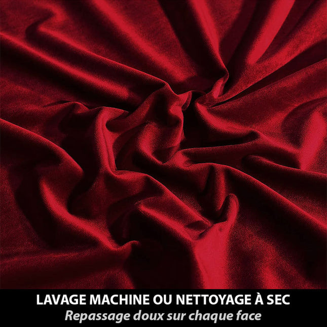 Bordeaux thermisch gordijn van fluweel