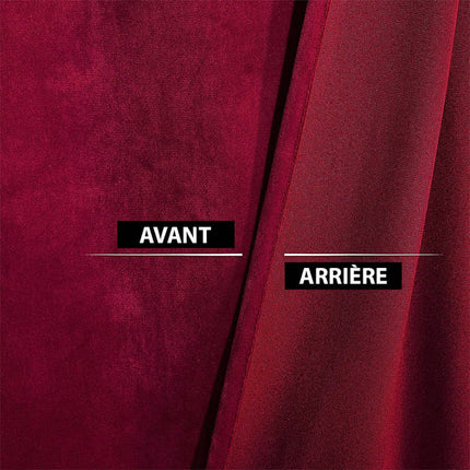 Bordeaux thermisch gordijn van fluweel