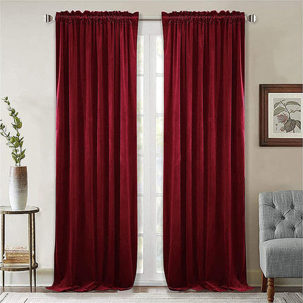 Bordeaux thermisch gordijn van fluweel