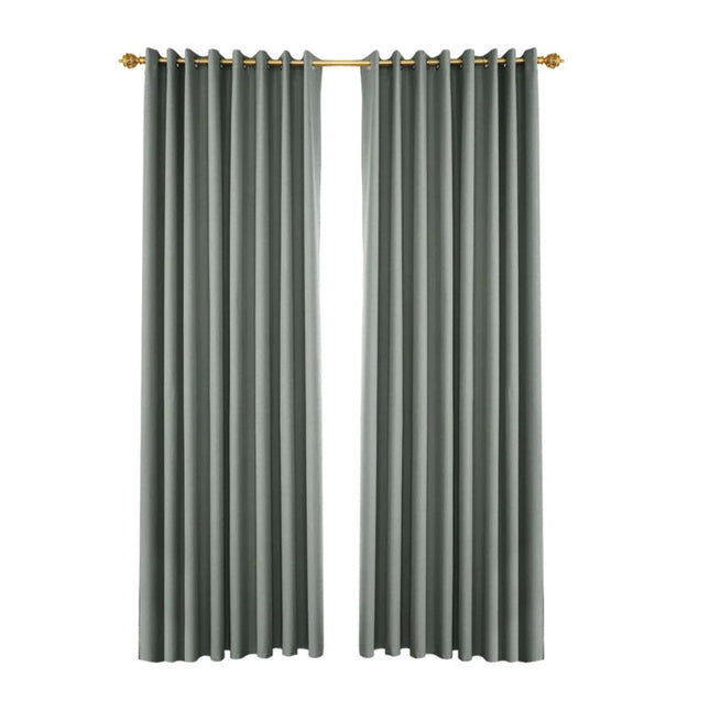 Modern tuingordijn met ringen voor buiten