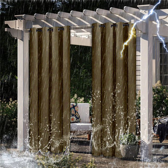 Zonwerend tuingordijn voor pergola en terras