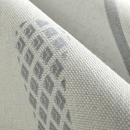 Grijs verduisterend gordijn geometrisch patroon