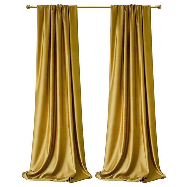 Okergeel verduisterend gordijn woonkamer