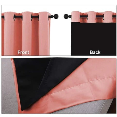 Isolerend verduisterend gordijn oudroze